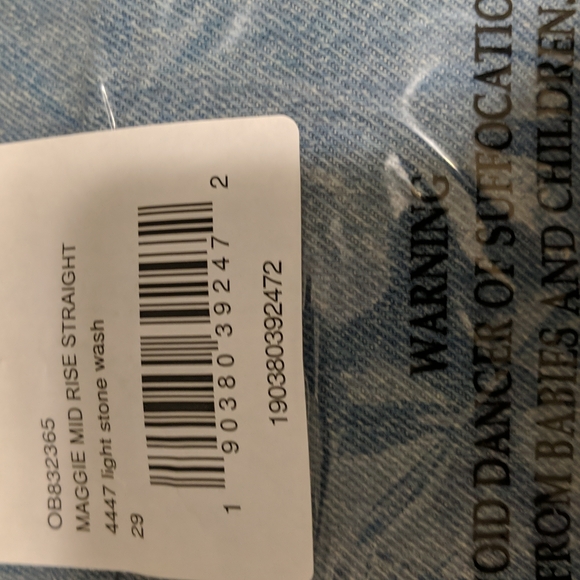 Maggie Mid-Rise Straight-Leg Jeans New with Tags - Picture 10 of 10